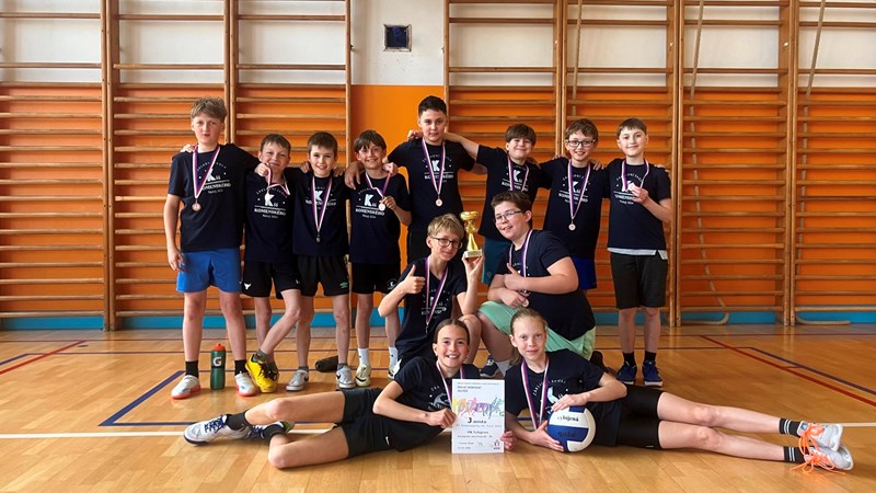 Okresní finále ve vybíjené: naše smíšené družstvo vybojovalo skvělé 3. místo