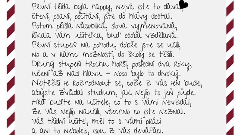 Loučení s deváťáky