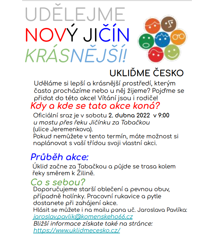 Ukliďme Česko - pozvánka na akci - zvětšit obrázek