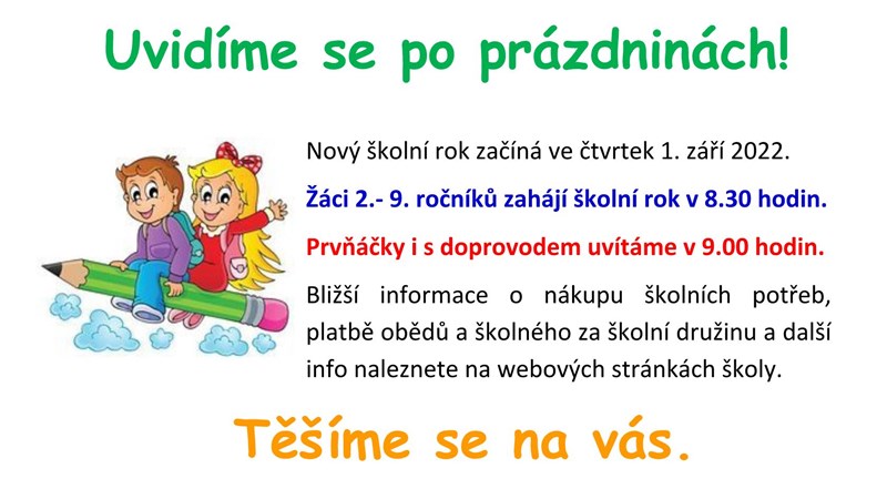 Slavnostní zahájení školního roku
