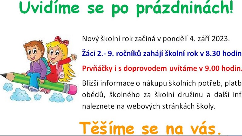 Slavnostní zahájení školního roku
