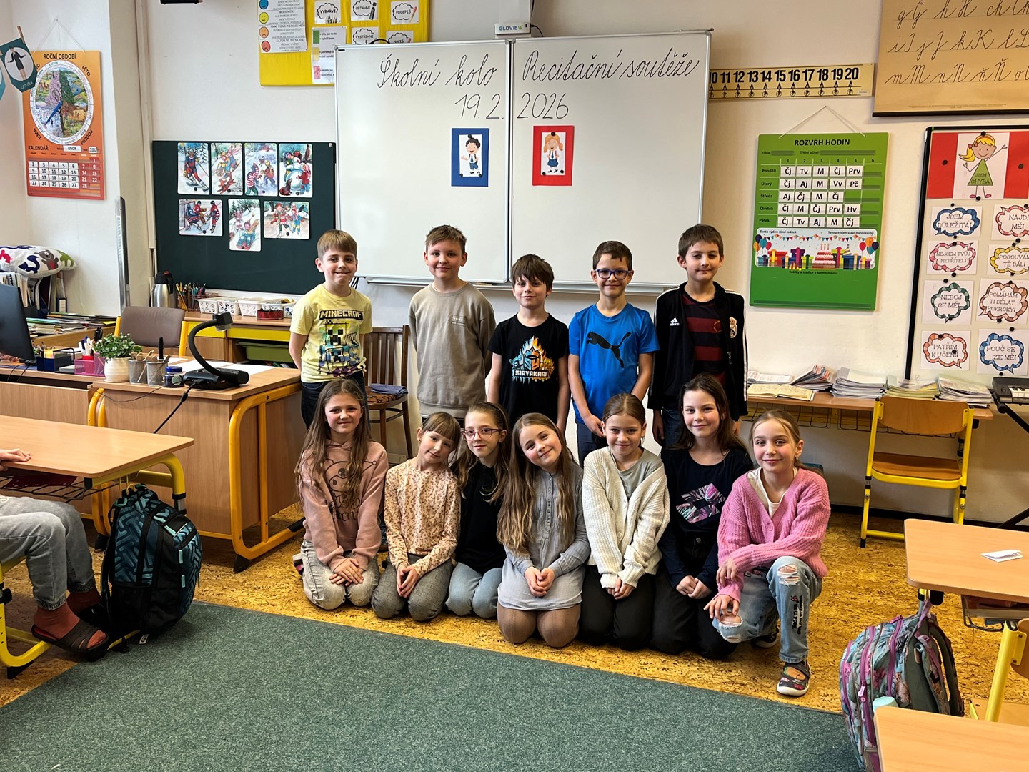 Recitační soutěž na 1. stupni