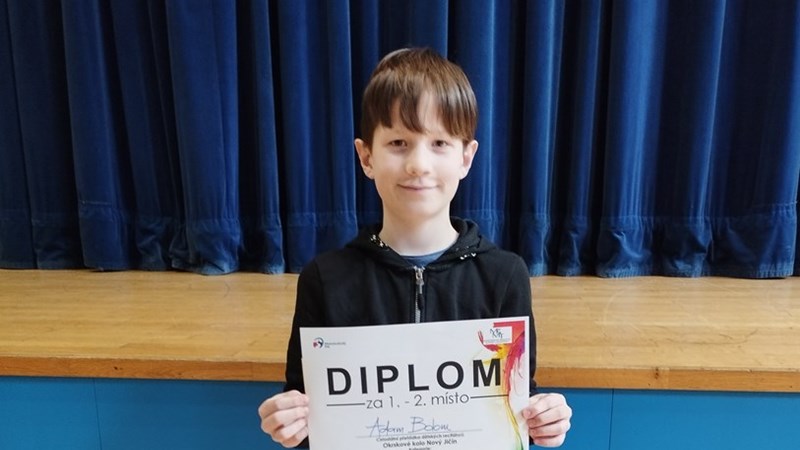 Úspěch v okrskovém kole recitační soutěže