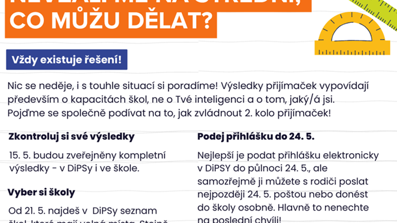 Přijímací zkoušky - druhé kolo