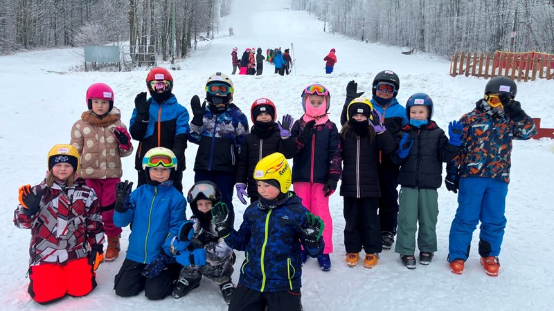 První lyžařské krůčky druháčků