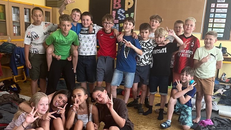 Školní přespávačka 5.B